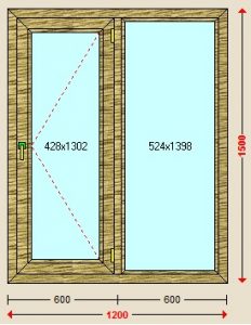 لیست قیمت پنجره دوجداره لمینیت upvc